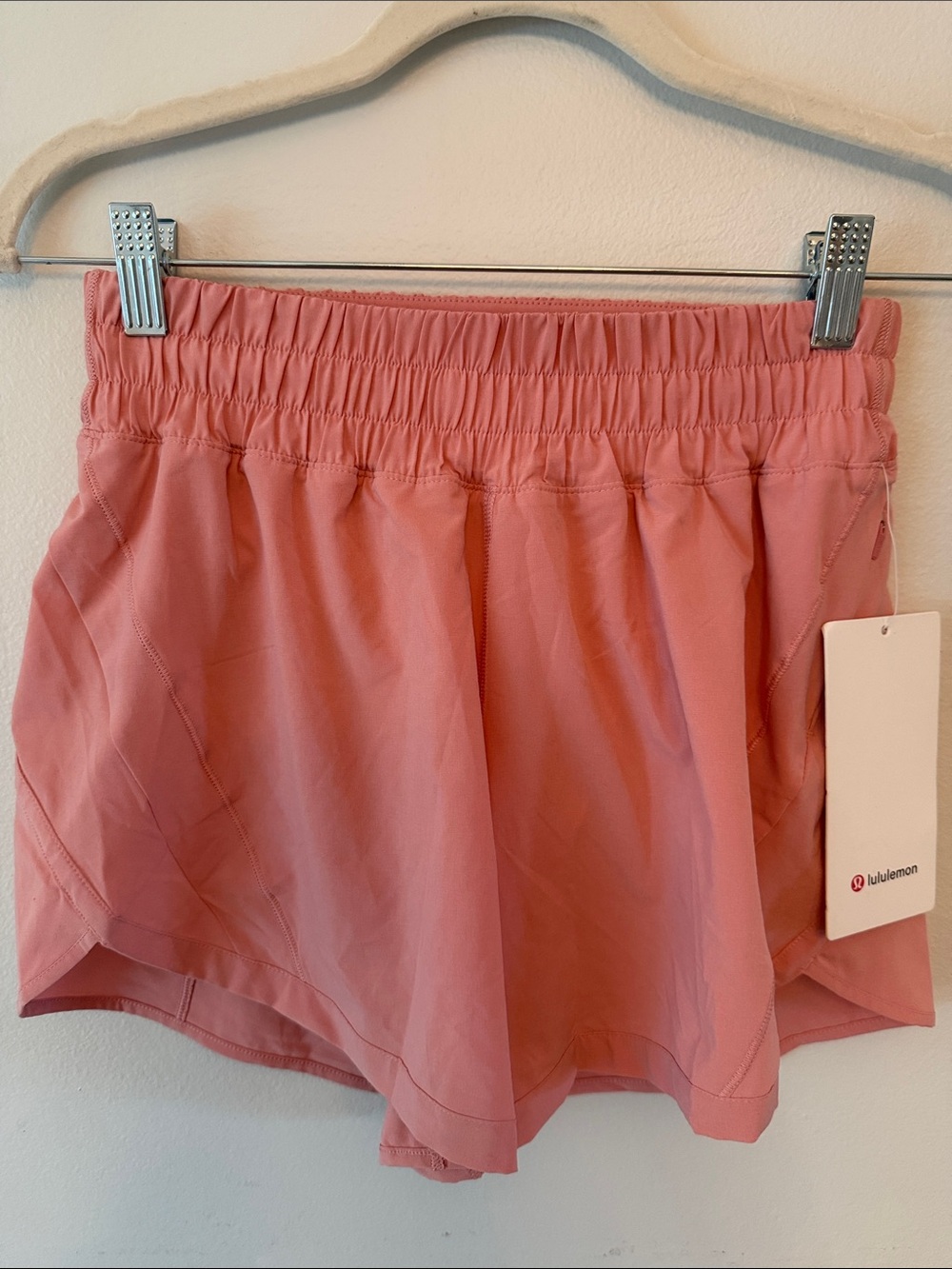 lululemon track that MR short 5” lined  Pink Athletic Shorts